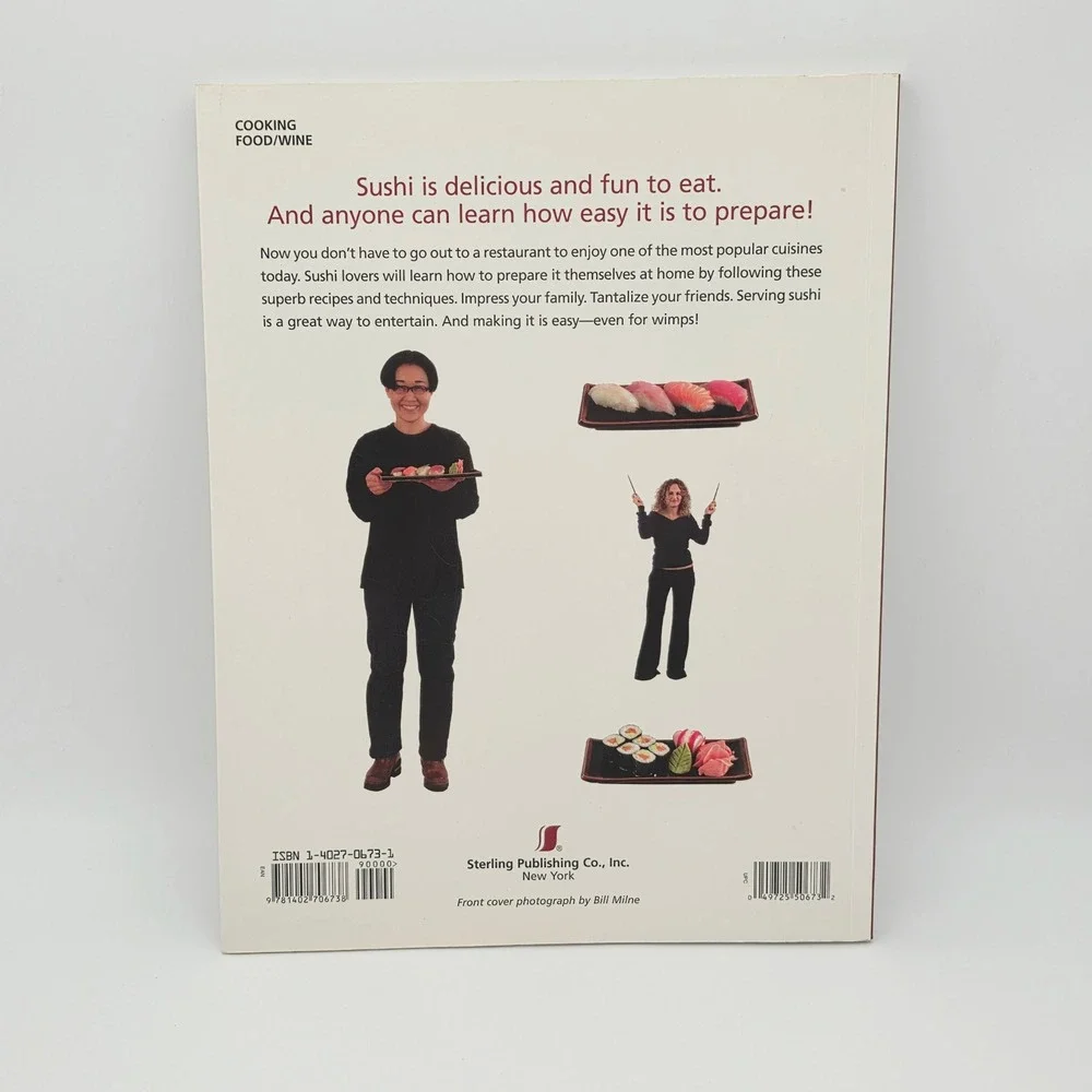 Sterling Sushi for Wimps Cookbook Aya Imatani Paperback Japanese Recipes‎ Guide